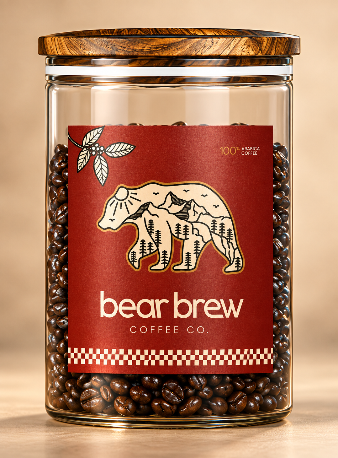 bear brew coffee jar still life